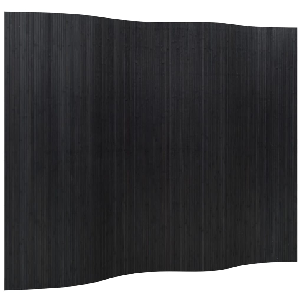 Room Divider Black 165x250 cm Bamboo